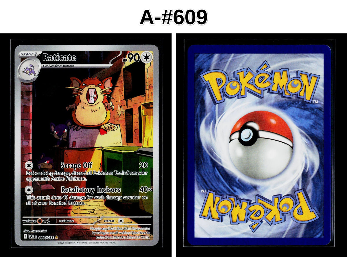 Front + Back scan | Near Mint / A-#609 / Holofoil