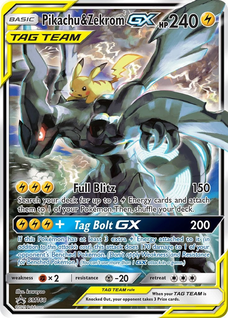 PSA10 Pikachu & Zekrom GX SM168 SM Promos Pokemon
