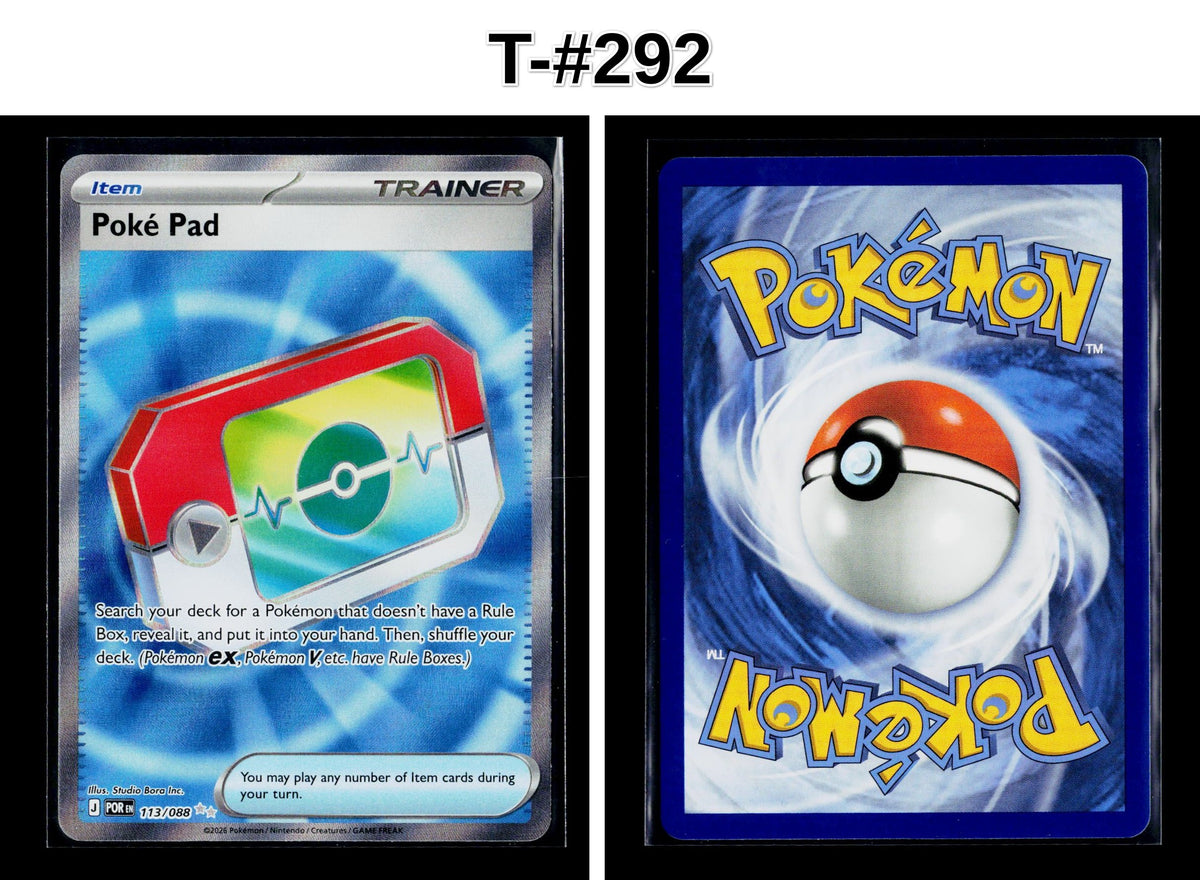 Front + Back scan | Near Mint / T-#292 / Holofoil