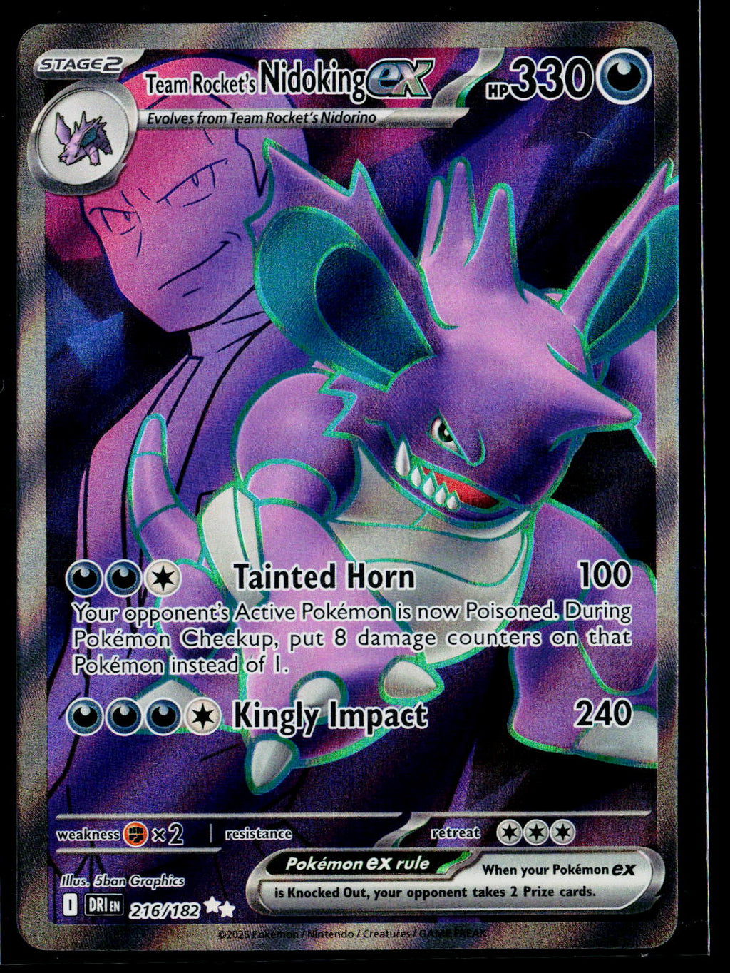 Team Rocket's Nidoking ex - 216/182