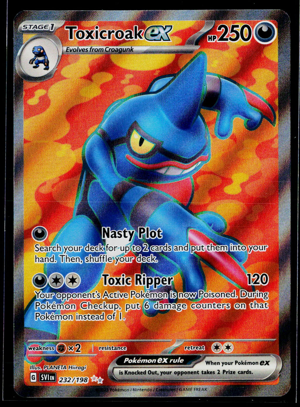 Toxicroak ex - 232/198