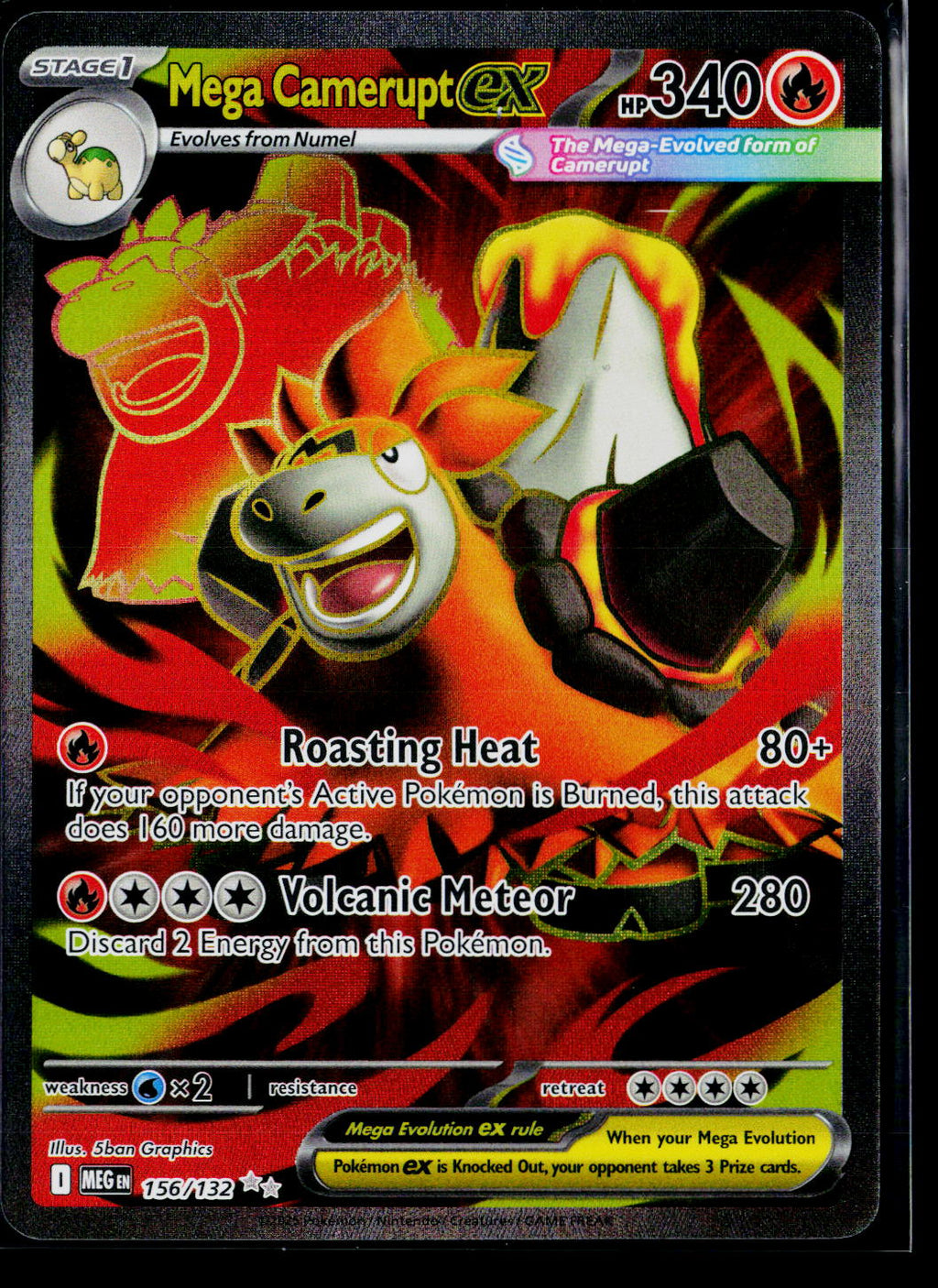 Mega Camerupt ex - 156/132