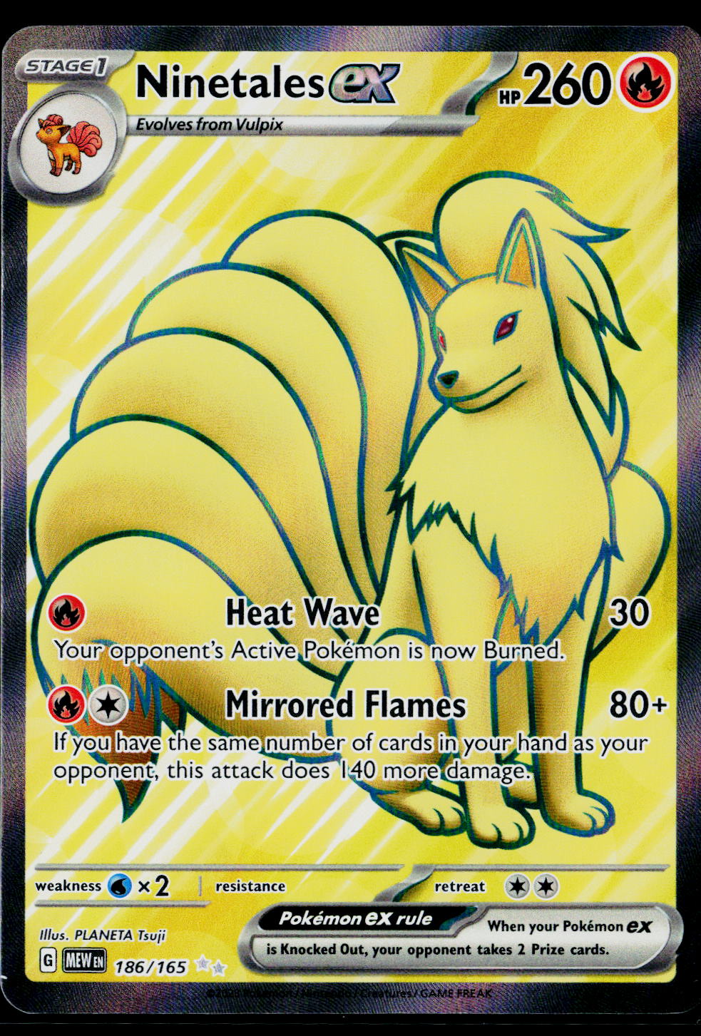 Ninetales ex - 186/165