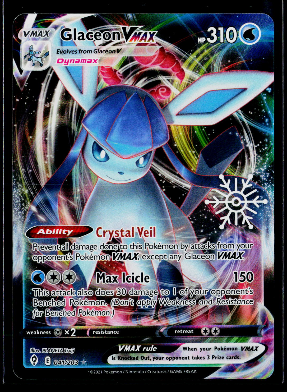 Glaceon VMAX - 041/203 (Holiday Calendar)
