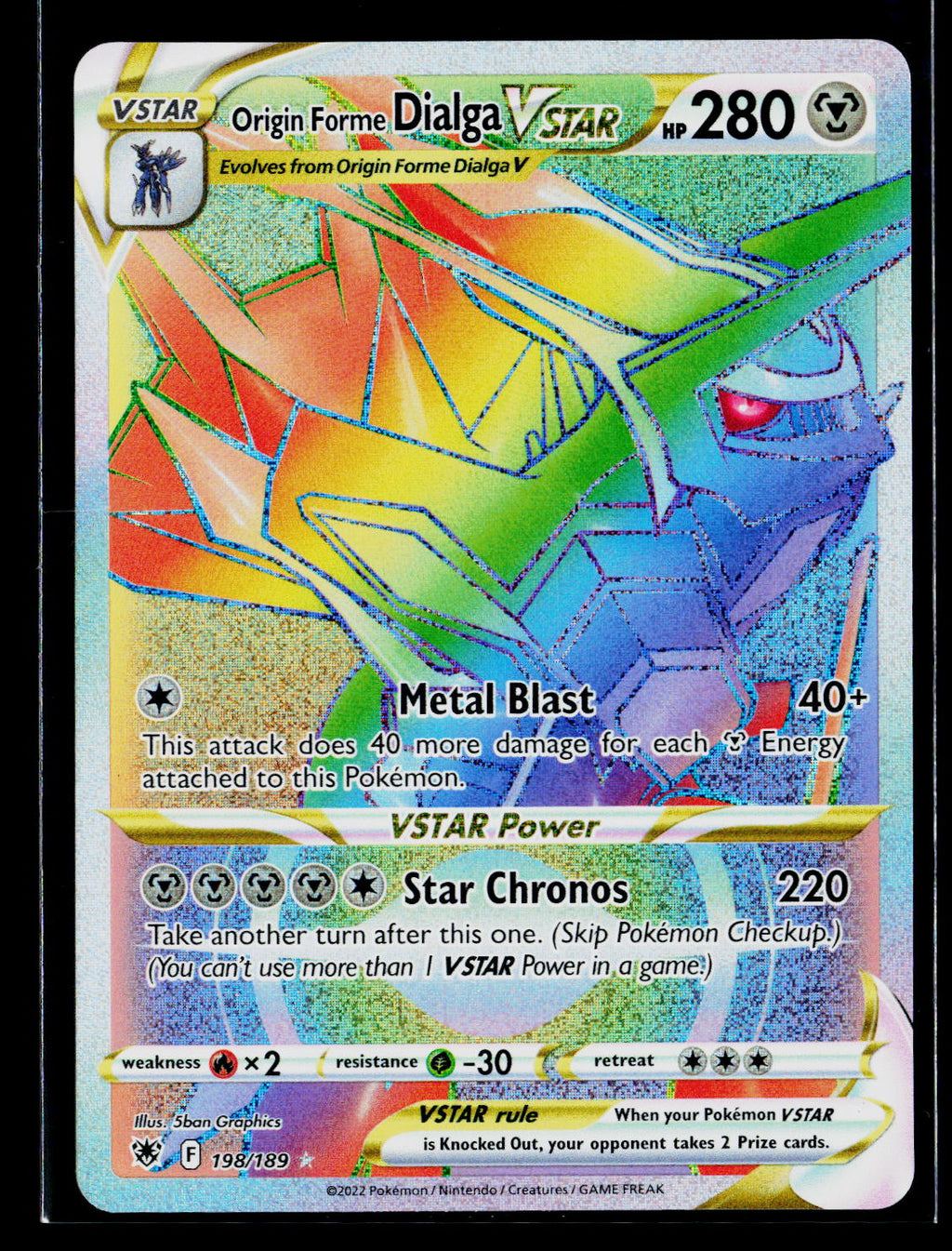 Origin Forme Dialga VSTAR - 198/189 (Secret)
