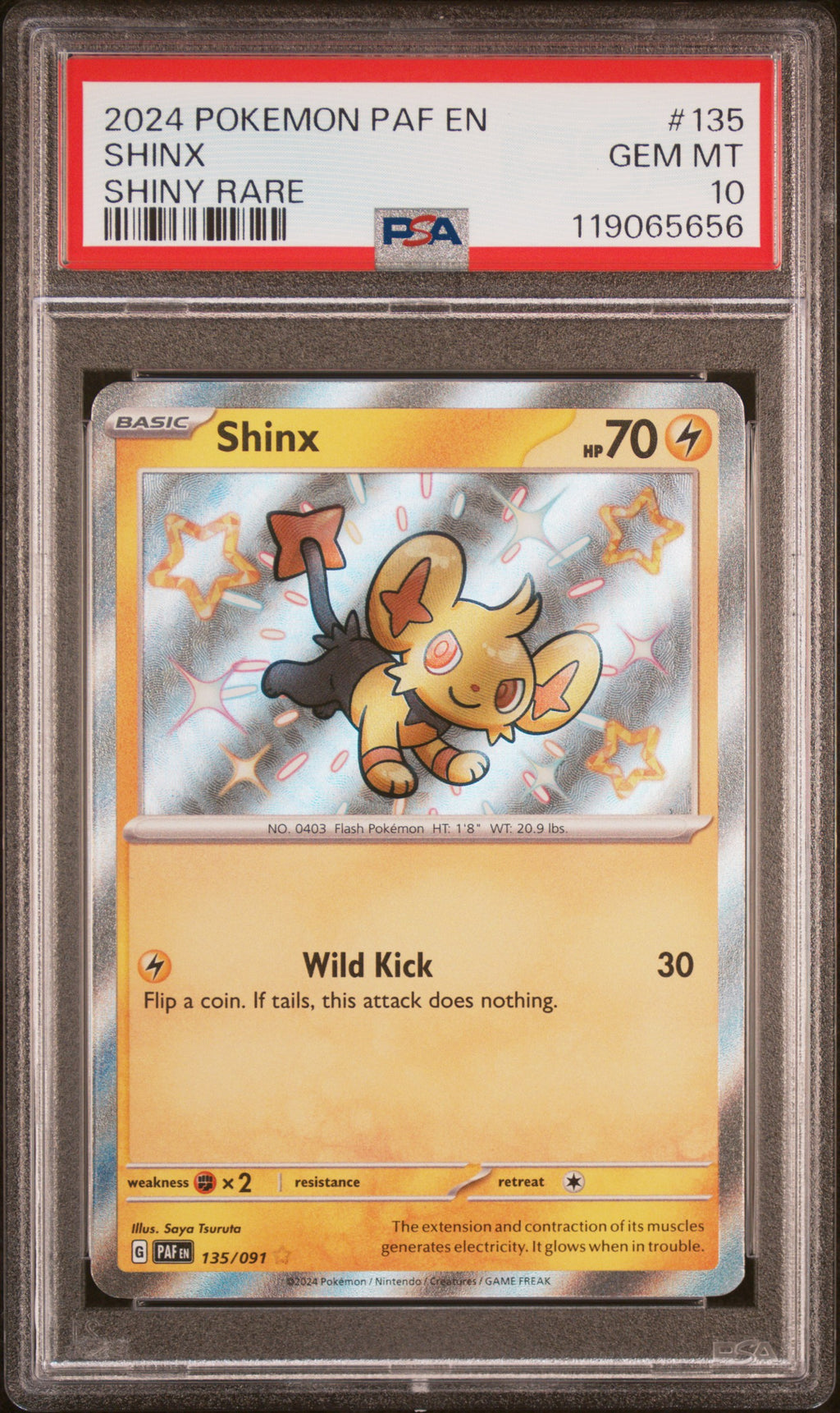 Shinx 135/091 SV: Paldean Fates Shiny Rare Pokemon