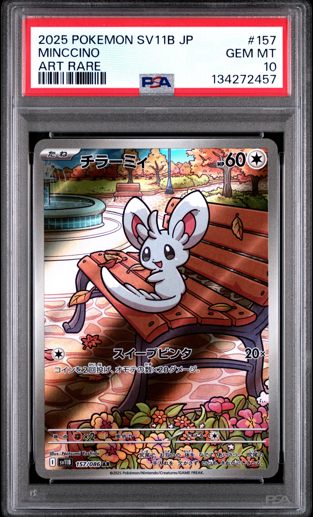 Minccino - 157/086 SV11B: Black Bolt Art Rare Pokemon Japan