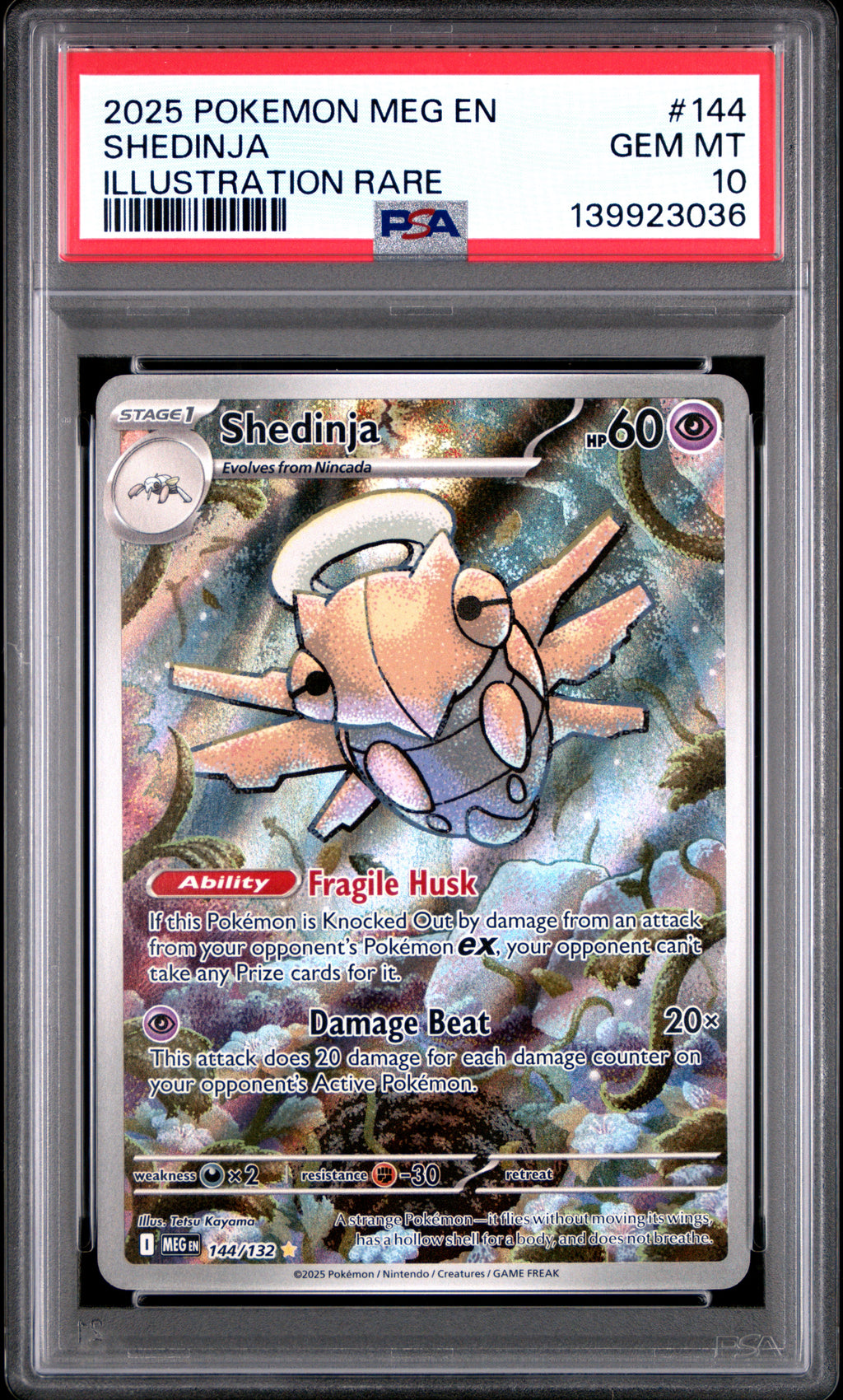 Shedinja - 144/132 ME01: Mega Evolution Illustration Rare Pokemon
