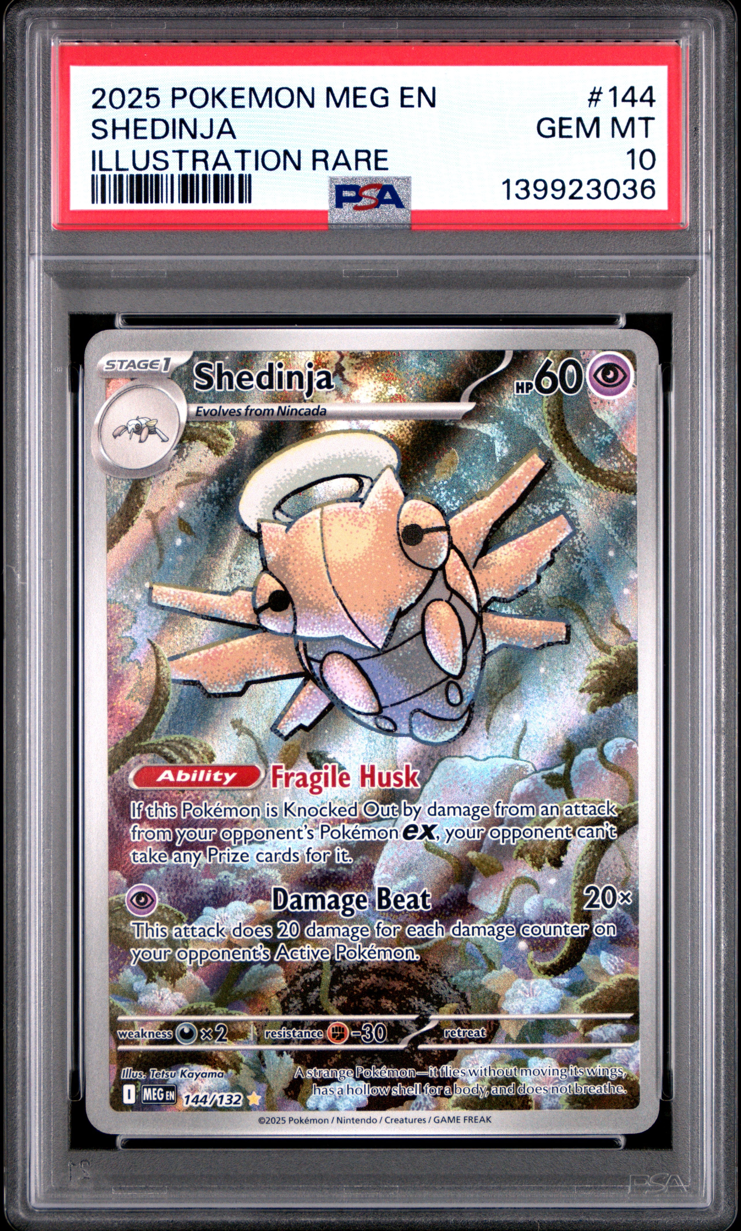 Shedinja - 144/132 ME01: Mega Evolution Illustration Rare Pokemon