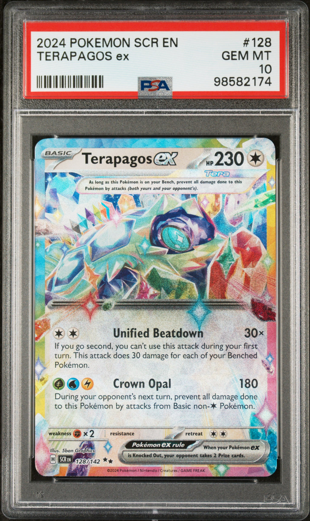 Terapagos ex - 128/142 SV07: Stellar Crown Double Rare Pokemon