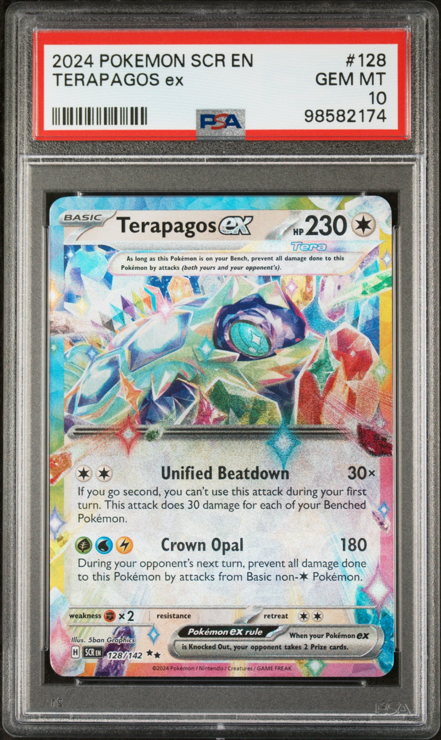 Terapagos ex - 128/142 SV07: Stellar Crown Double Rare Pokemon
