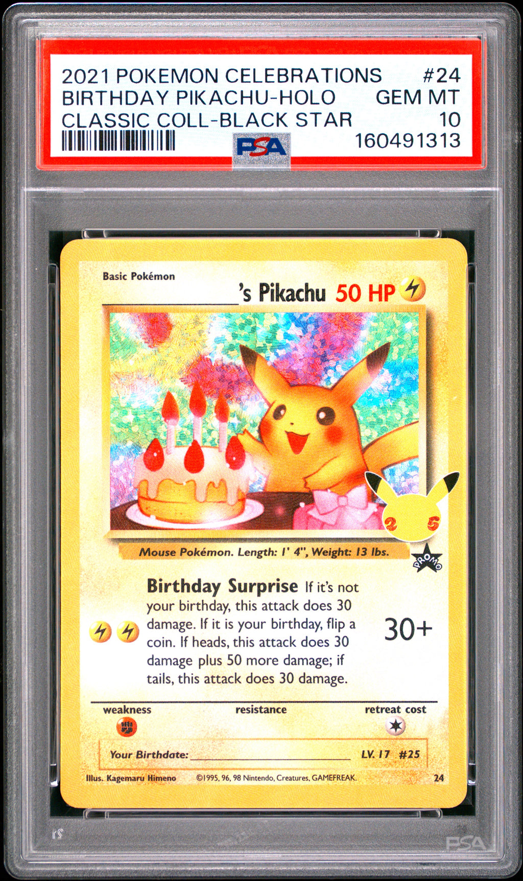 ______'s Pikachu 24/53 Celebrations: Classic Collection Classic Collection Pokemon
