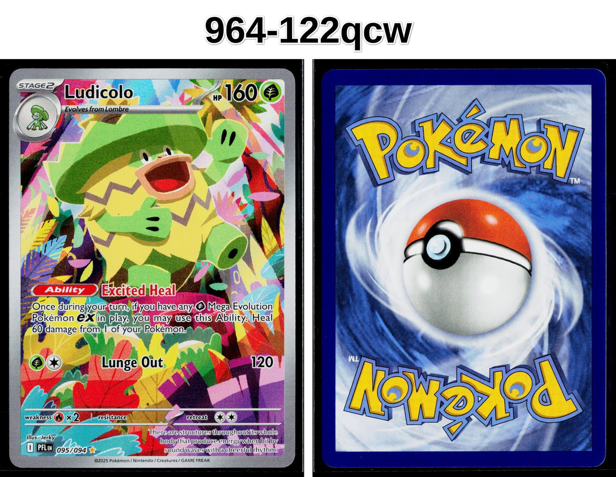 Front + Back scan | Near Mint / 964-122qcw / Holofoil