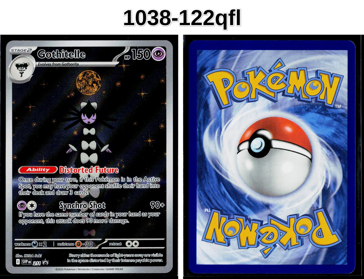 Front + Back scan | Near Mint / 1038-122qfl / Holofoil