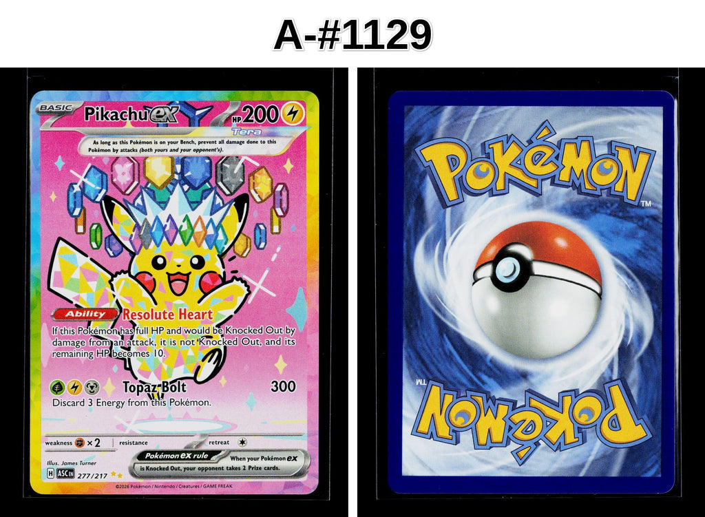 Front + Back scan | Near Mint / A-#1129 / Holofoil