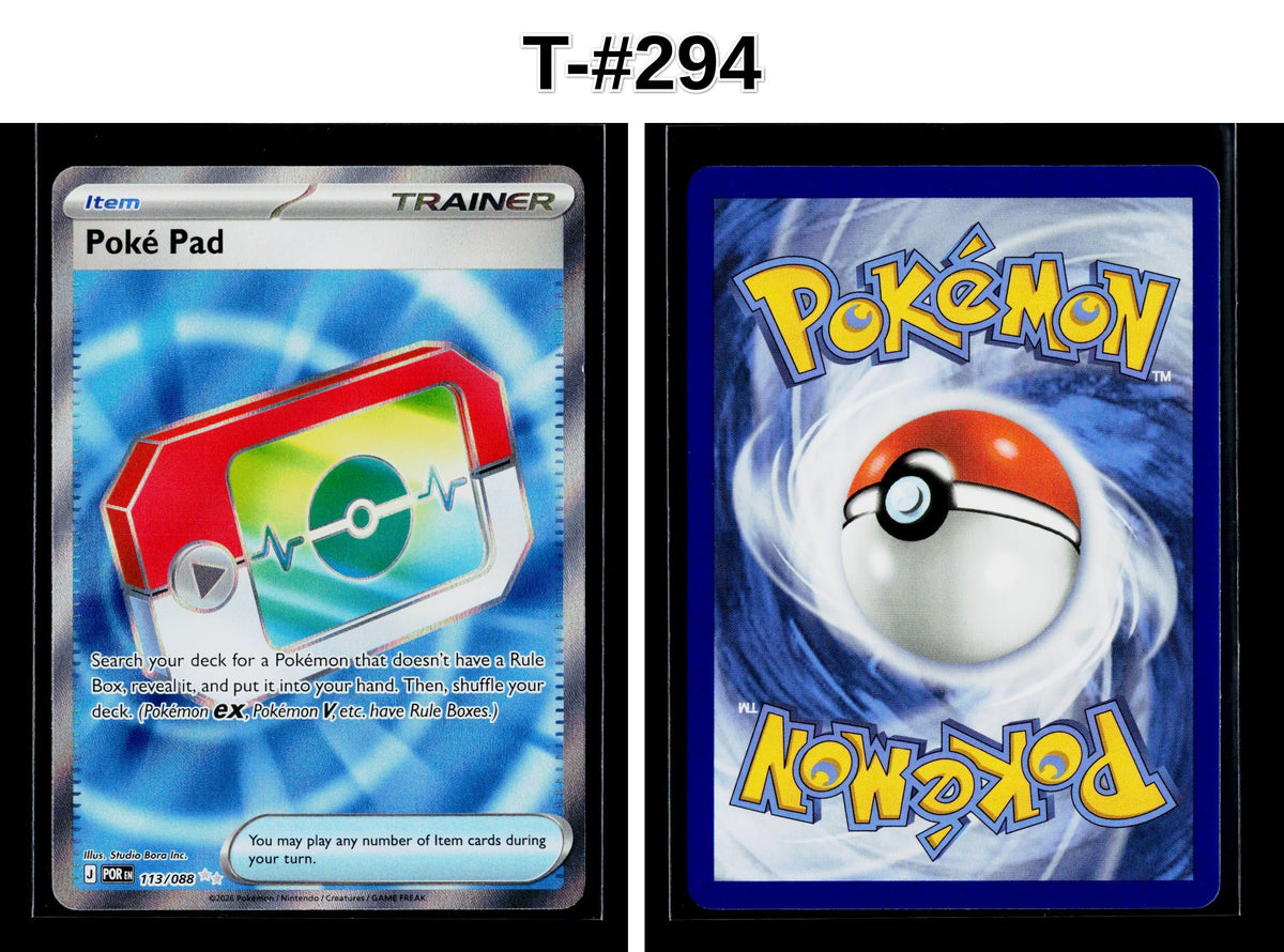 Front + Back scan | Near Mint / T-#294 / Holofoil